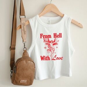 From Hell With Love Crop Tank Top 😍